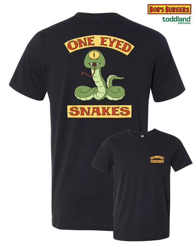 Bob’s Burgers One Eyed Snakes tee – vintage black