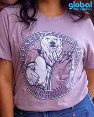 Department of Love Tee - Light Violet (unisex sizing)