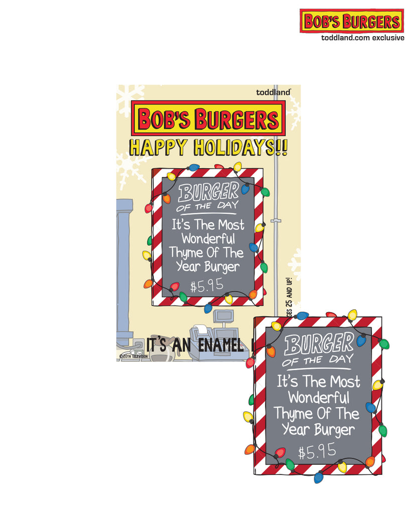 Bob's Burgers - Holiday 2023 Holiday Burger of the Day enamel pin le150 (starts shipping 12/1)
