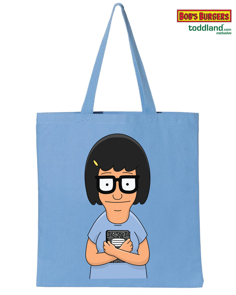 Bob's Burgers - Tina heavy canvas grocery tote - Light Blue (ships 8/1-8/30)