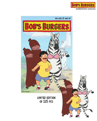 Bob's Burgers - Zebras in Bikinis Gene enamel pin