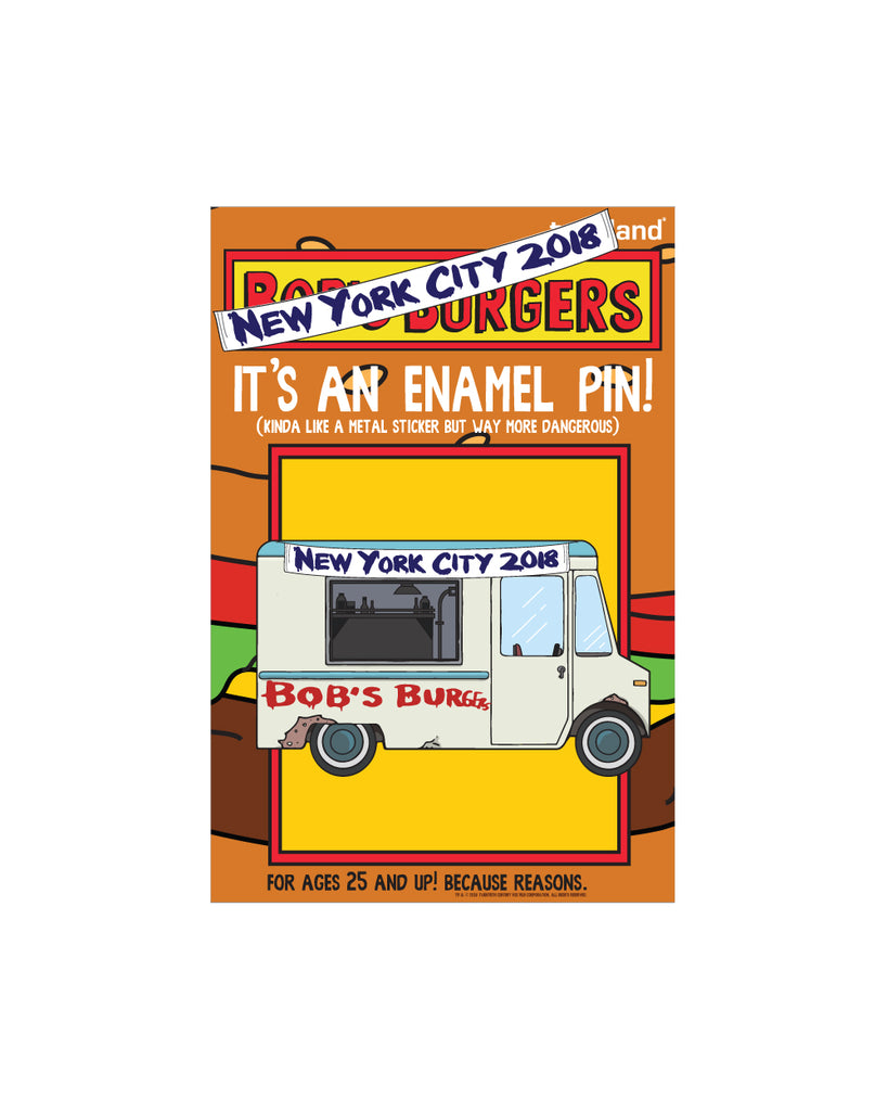 2019 SDCC Bob's Burgers NYC FOOD TRUCK pin