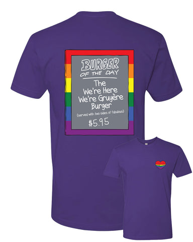 Pride 2020 - PURPLE - Bob's Burgers Burger of the Day tee
