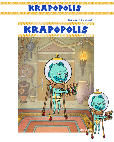 Krapopolis -  Hippocampus hard enamel pin