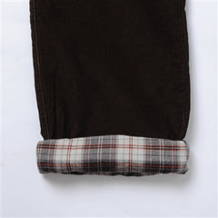 flannel lined (greatest pants in the universe) corduroy pants - chocolate