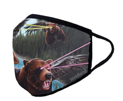 Synnibarr lazer bears adult FACE MASK - (ESTIMATED SHIP DATE 6/15)