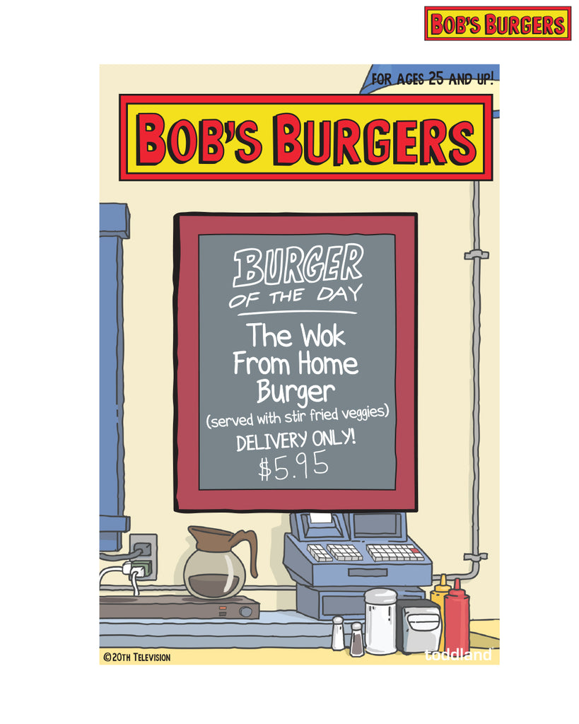 2021 Bob's Burgers Wok from Home Burger of the Day pin (limited edition of 300)