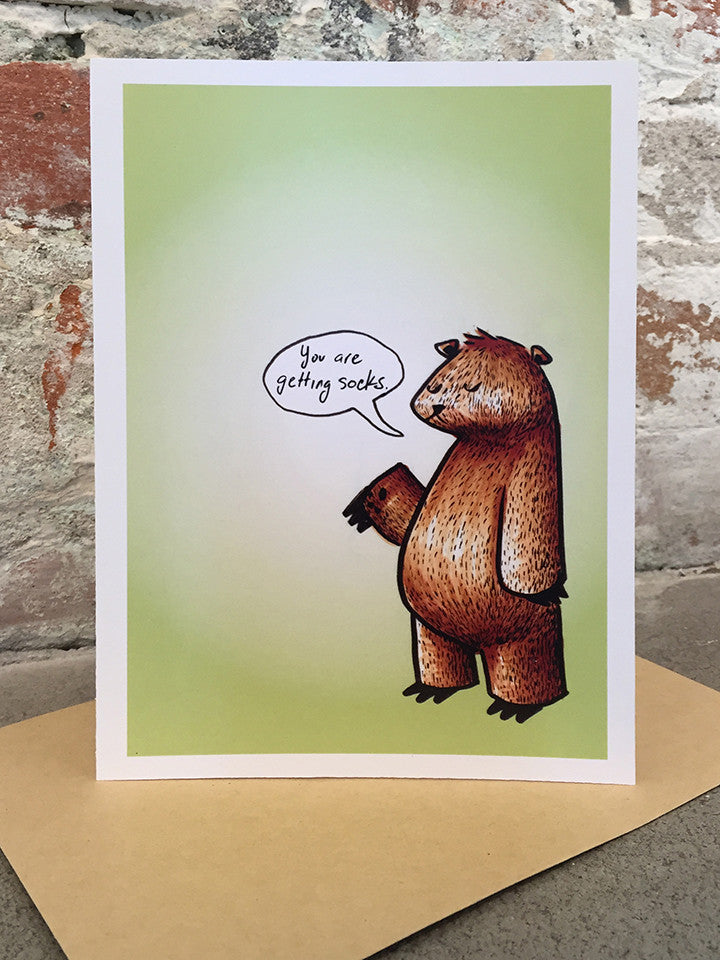 Bear of Bad News Ha Ha Holiday Card