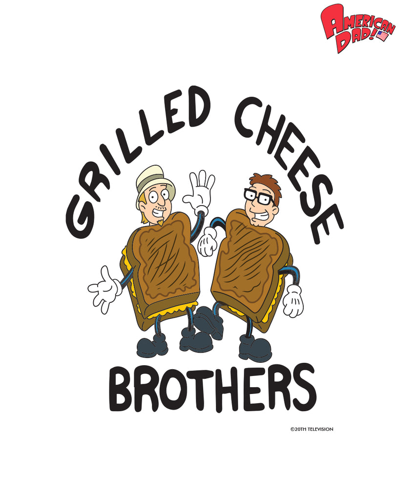 American Dad - Grilled Cheese Brothers Clear Die Cut Sticker