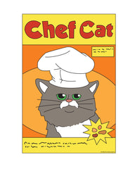 Bob's Burgers Burger Chef Cat Sticker
