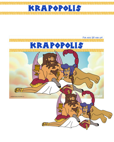 Krapopolis -  Deliria and Shlub hard enamel pin