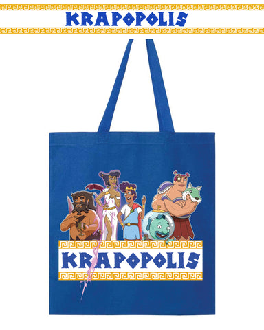 Krapopolis - Heroes heavy canvas tote (royal blue)