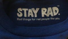 classic stay rad logo shirt - youth royal
