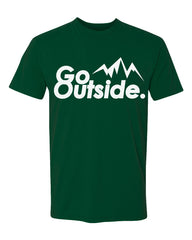 go outside tee - forest green - (mens)