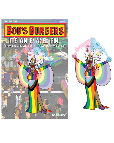 Pride 2020 - Cleavage to Beaver enamel pin - Bob's Burgers