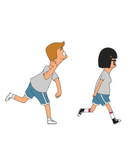 2019 SDCC Bob's Burgers Exclusive Jimmy/Tina running (2 pack) pins (limited edition of 350)