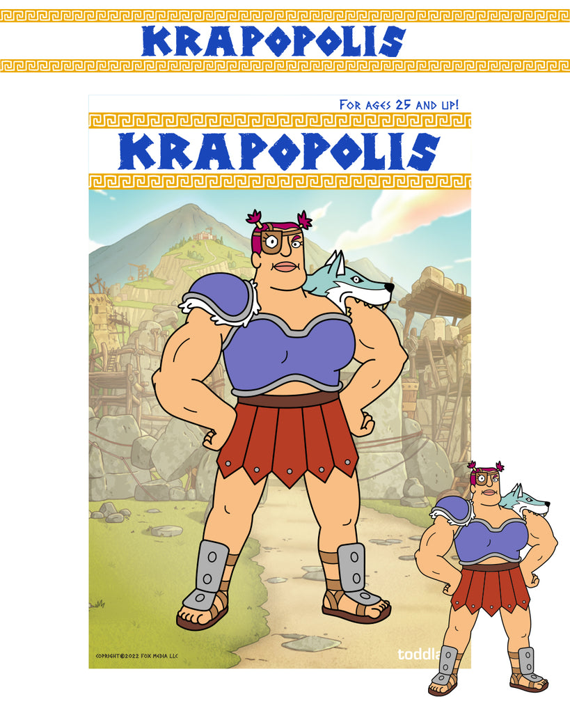 Krapopolis - Stupendus hard enamel pin – basekamp / toddland