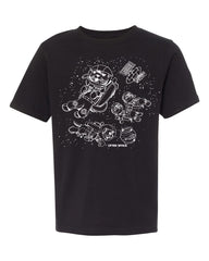 otter space tee - black - (youth) (CURRENTLY SOLD OUT)